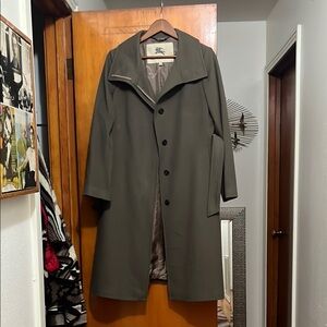 Burberry Green Trench Coat Classic Style